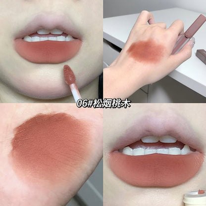 Gogo Bear Air Lip Mud Velvet Matte Matte Lipstick Whitening Not Easy to Stain Cup Long-lasting Makeup Student Affordable Lip Gloss