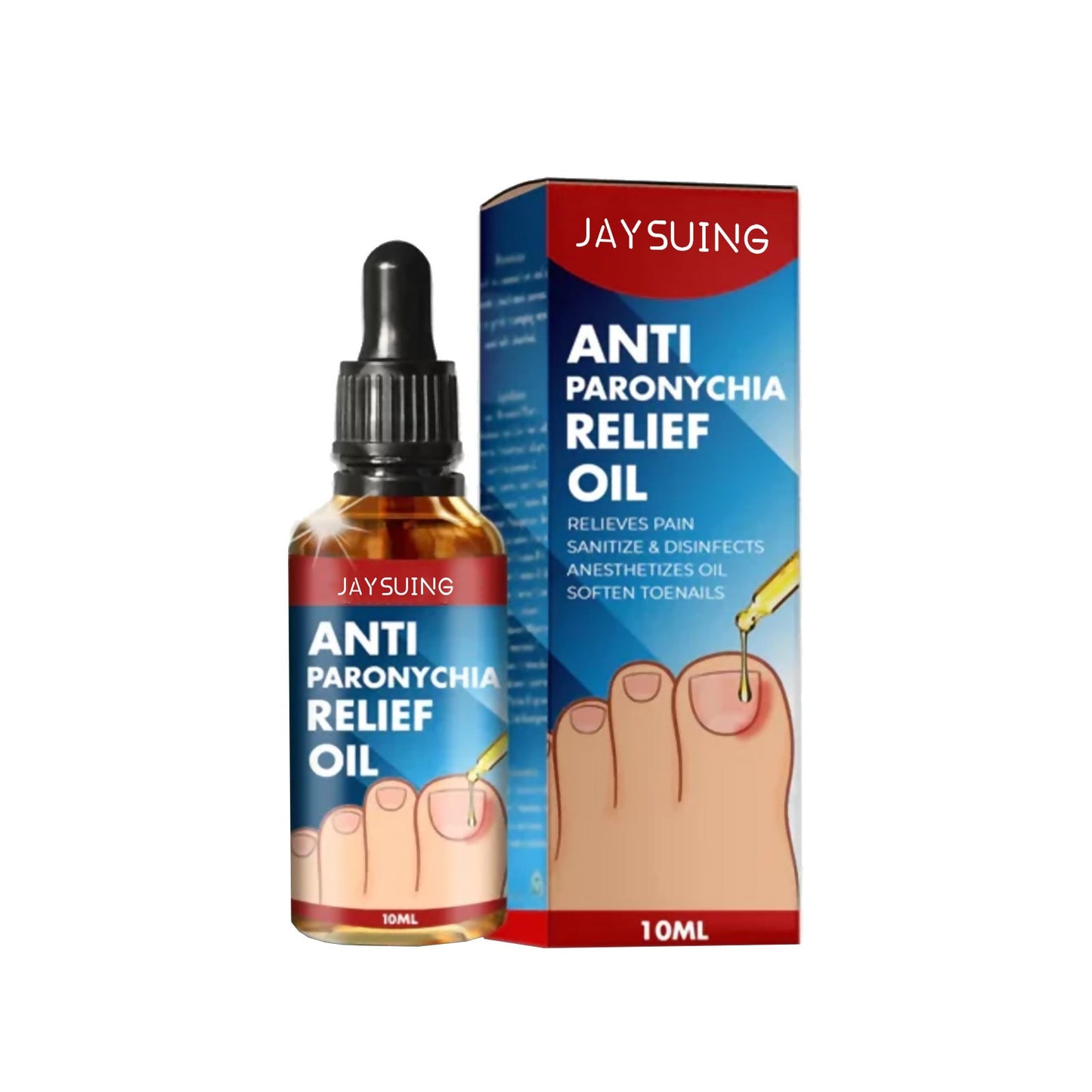 Jaysuing Anti-nail groove relief oil Soft nails Bright nails Repair ingrown nails Thickening type onychomycosis nail groove care oil 