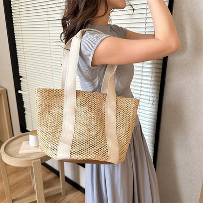 Fashionable popular bags for women 2024 autumn new casual simple shoulder bag retro trend large capacity tote bag 