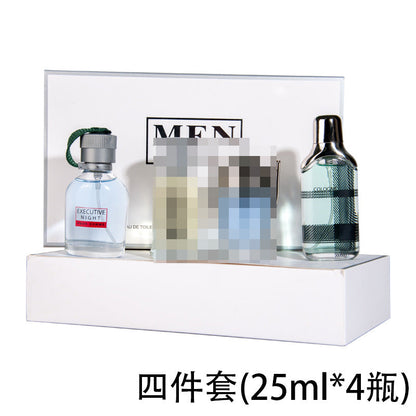 Internet celebrity hot-selling live broadcast source European and American style men's perfume long-lasting fragrance four-piece gift box 4*25ML 