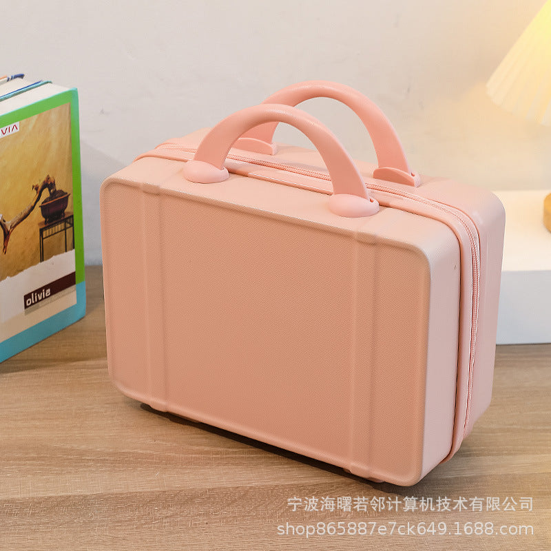 14 inch cosmetic bag personalized fashion mini travel case small ladies suitcase light short distance travel bag wholesale 