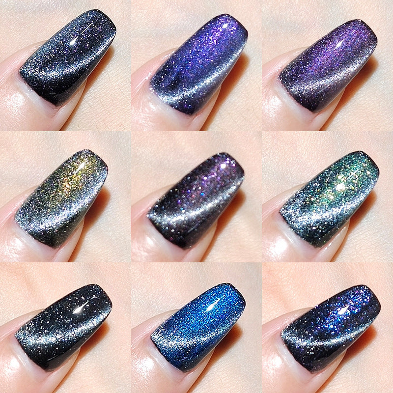 Douyin hit new cat's eye nail polish dream dynamic crystal cross-border moonlight smoothie wide cat's eye nail salon special