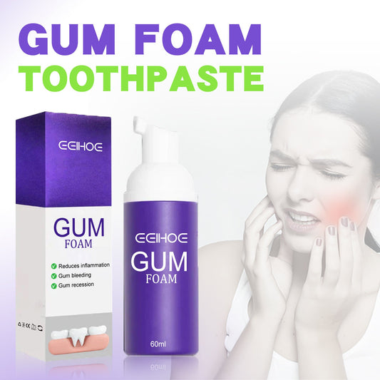 EELHOE gum foam mousse cares for gums, deeply cleans teeth dirt, cleans teeth and protects teeth mousse toothpaste 