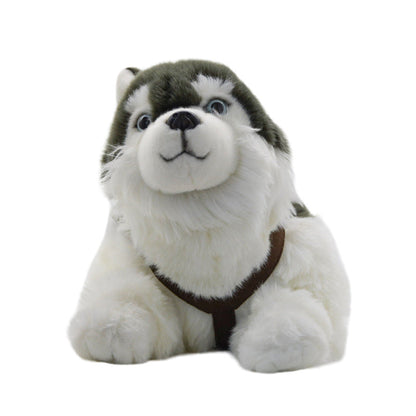 Simulation of canine family animal plush toys new style lying puppy cute doll children's gift doll