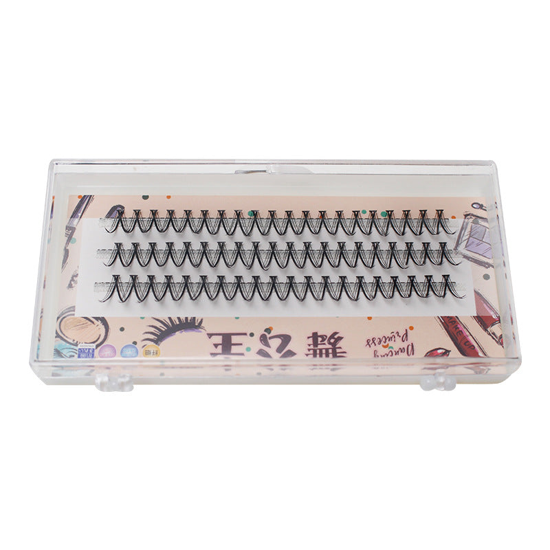 Dingsen false eyelashes V-shaped eyelashes magnolia eyelashes single cluster natural self-grafted eyelashes segmented eyelashes