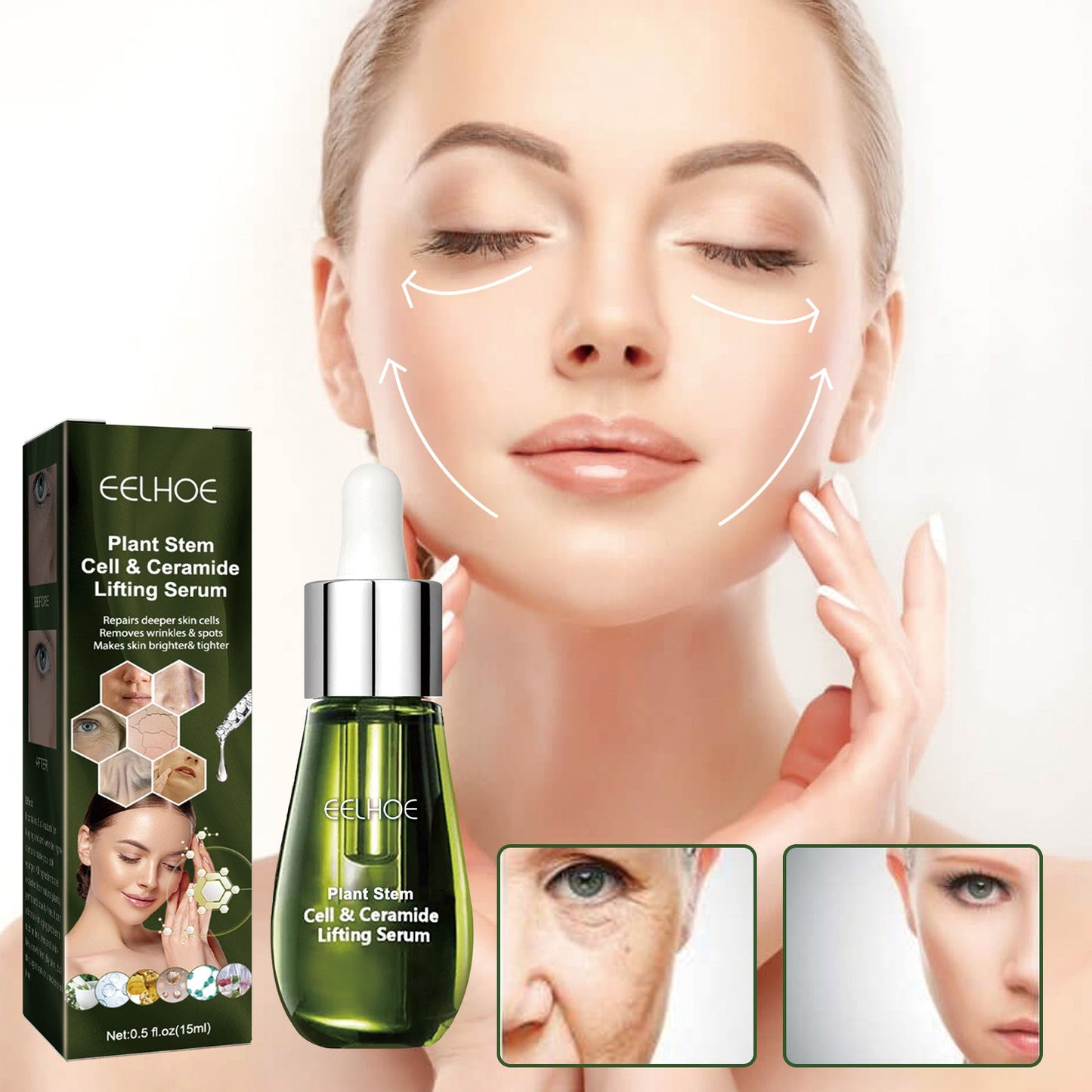 EELHOE Ceramide Firming Essence បំបាត់ស្នាមជ្រួញ ផ្តល់សំណើម ចិញ្ចឹមយ៉ាងជ្រៅ និងបន្តឹងស្បែក 