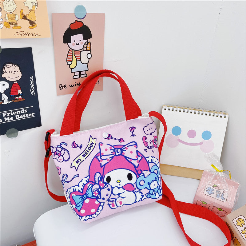 Cartoon Stella Lou children's bag anime cute net red canvas handbag Korean version casual children's messenger bag wholesale