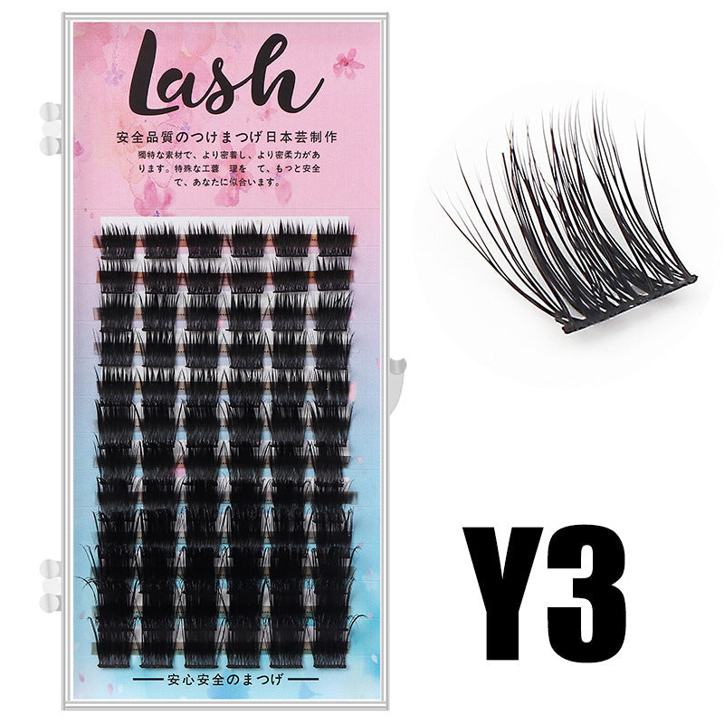 DINGSEN false eyelashes factory cross-border stable supply segmented eyelashes single cluster self-grafted eyelashes 12 rows