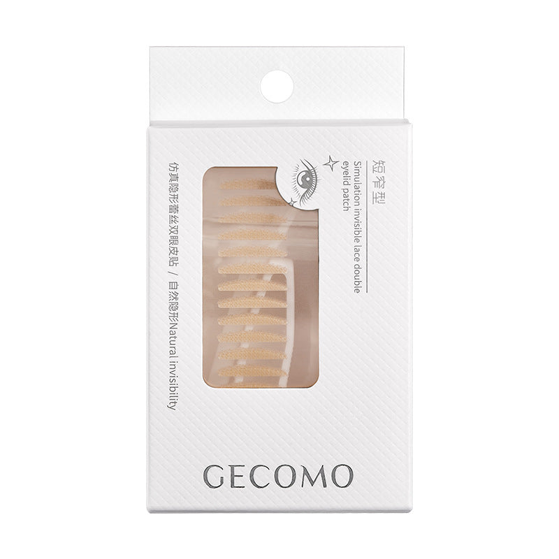 GECOMO simulation invisible lace double eyelid stickers lasting shaping single eyelids natural seamless big eye beauty stickers