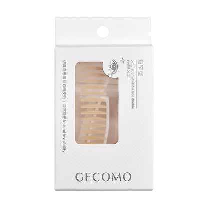 GECOMO simulation invisible lace double eyelid stickers lasting shaping single eyelids natural seamless big eye beauty stickers