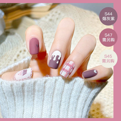 2023 new nail polish spring and summer color water-based matte nail polish cannot be peeled off and dried naturally, suitable for pregnant women