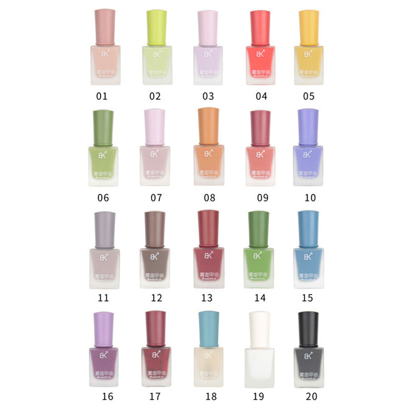 bk2024 summer fashion matte matte oily nail polish no bake ជាប់បានយូរ មិនងាយធ្លាក់ លាបមិនរបក លក់ដុំ