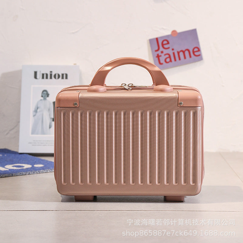 14 inch luggage cosmetic bag suitcase female bridesmaid gift small lightweight travel document mini storage box 