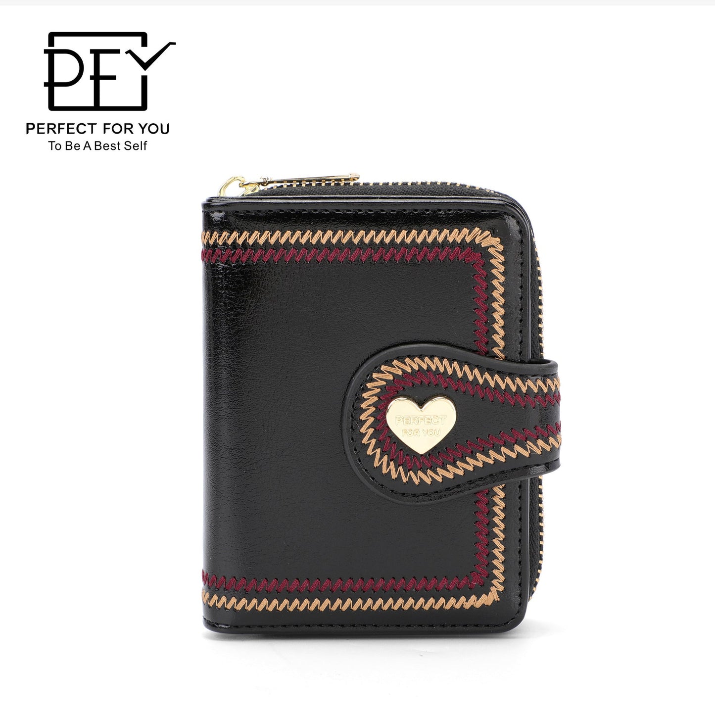 Perfect For You Women's Coin Purse Fashion Short Bi-fold Wallet Simple Ultra-thin Card Holder ins Wallet 