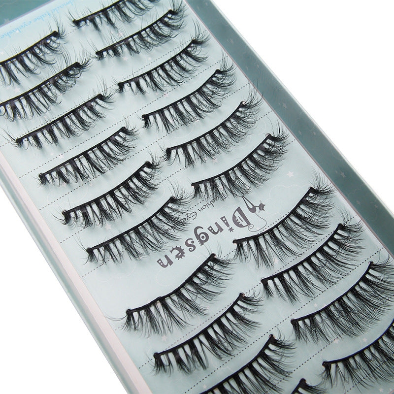 DINGSEN false eyelashes factory 10 pairs of 3D three-dimensional multi-layer eyelashes natural thick curled eyelashes