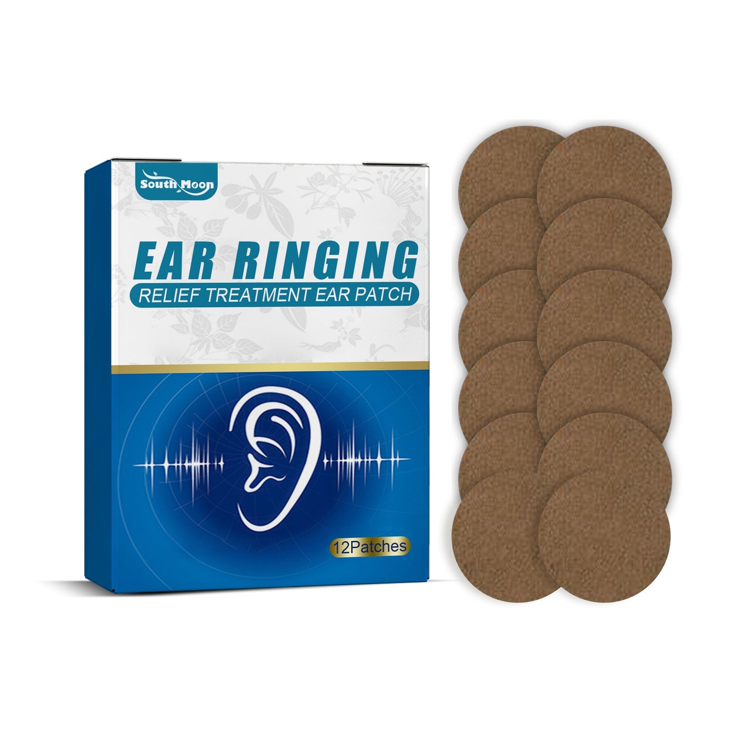 បំណះ Tinnitus នៃព្រះច័ន្ទខាងត្បូងជួយសម្រាលការឈឺចាប់ក្នុងត្រចៀក tinnitus ការចុះខ្សោយនៃការស្តាប់ Patch Ear Kang Patch Ear Acupoint Patch 