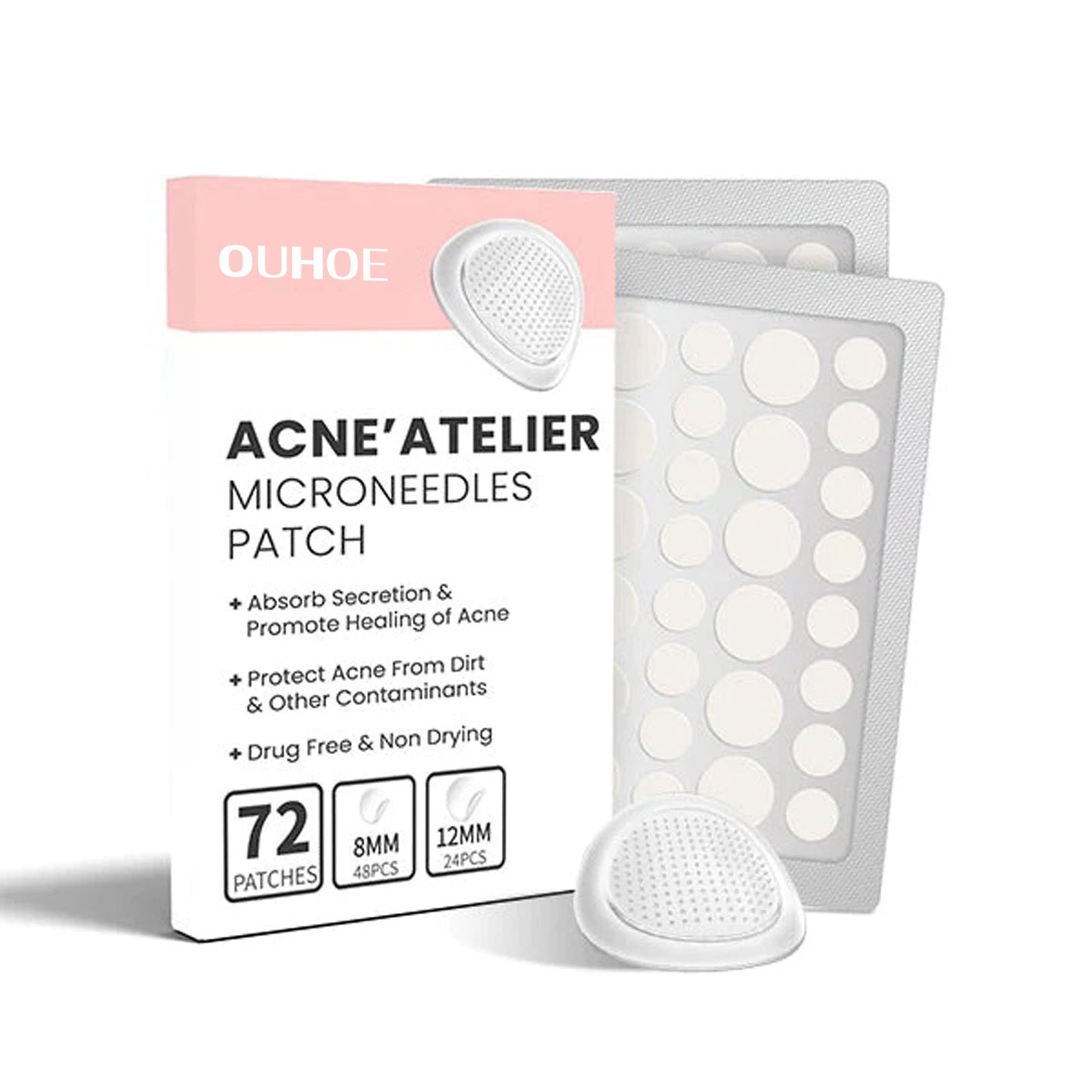 OUHOE acne patch for face redness repair acne blackheads clean pores moisturizing smooth skin acne patch 