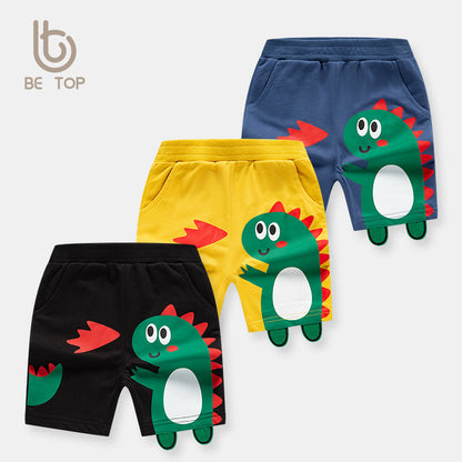 be top children's clothing children's shorts baby summer clothing three-dimensional dinosaur children's clothing shorts boys pants children's pants