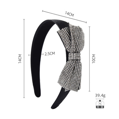 Yiwu factory direct sales cross-border European and American new rhinestone headband headband hot diamond butterfly headband head buckle hair accessories for women