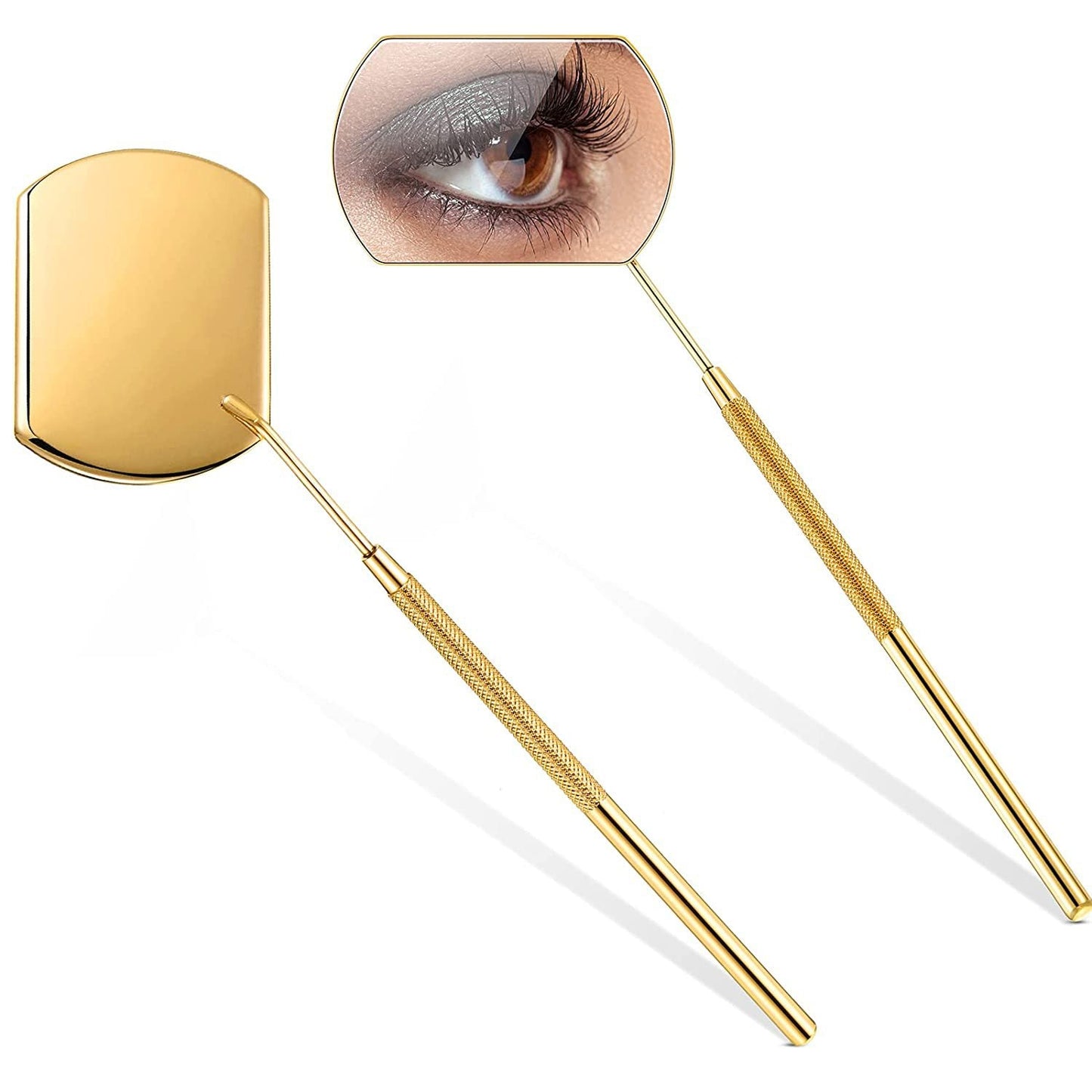 Cross-border premium makeup mirror, patented eyelash inspection mirror, handheld beauty products, detachable eyelash tools