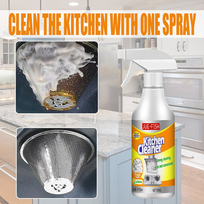 Jue-Fish kitchen foam cleaner household kitchen range hood heavy oil foam cleaner oil stains clean 