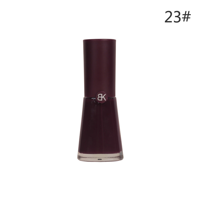 bk summer whitening 7 days 38 colors no baking long-lasting water-based nail polish 9.5ml non-peelable pure color macaron 