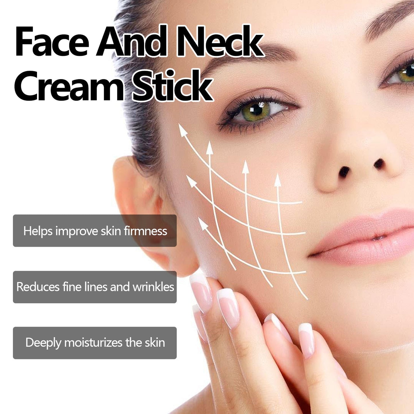 EELHOE Turmeric Facial Neck Cream Stick Lifts, Firms and Diminishes Neck Lines Facial and Neck Cream Moisturizing Neck Cream 