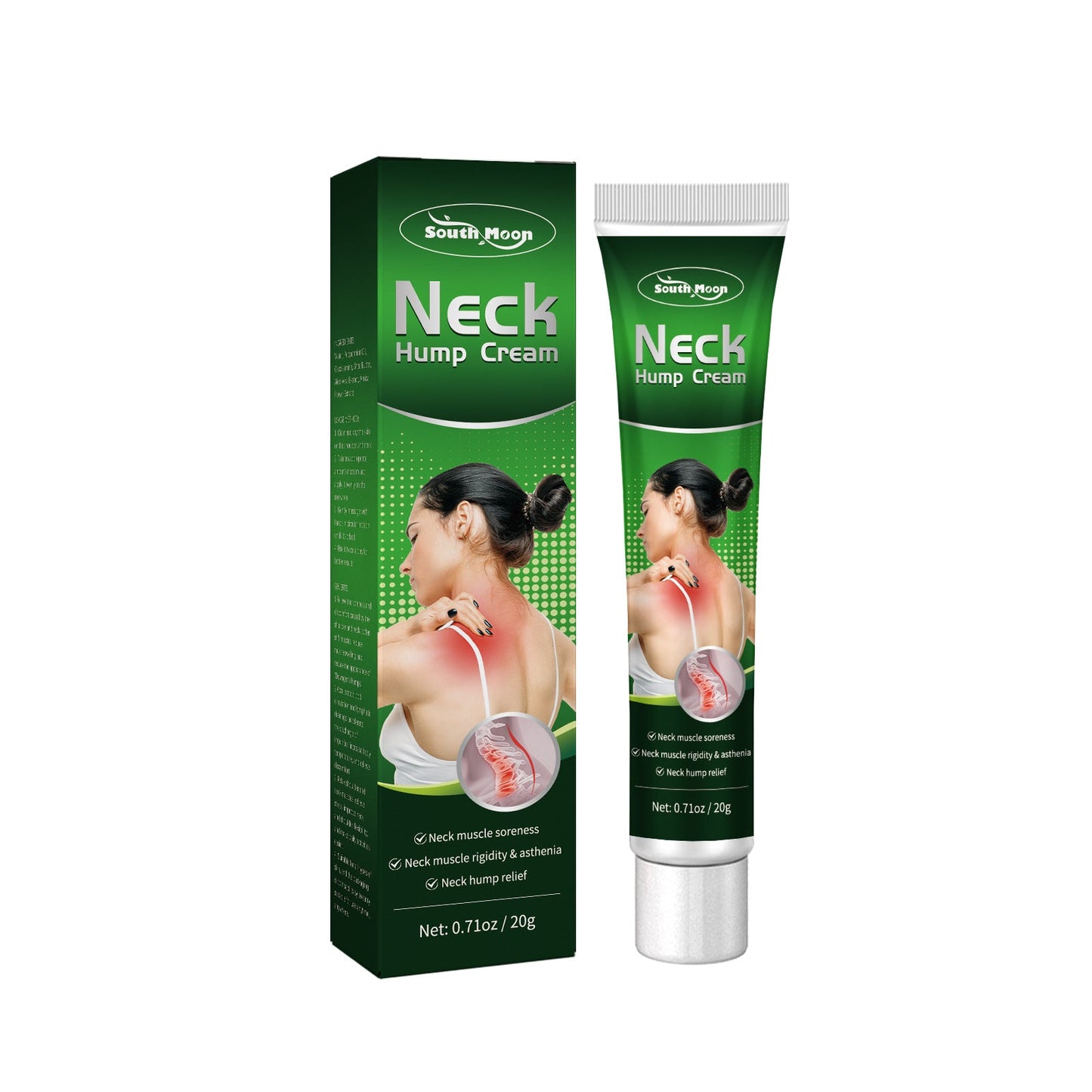 South Moon Hunchback Relief Balm បំបាត់ការឈឺចាប់សាច់ដុំស្មា និងក បន្ទាប់ពីអង្គុយយូរ 