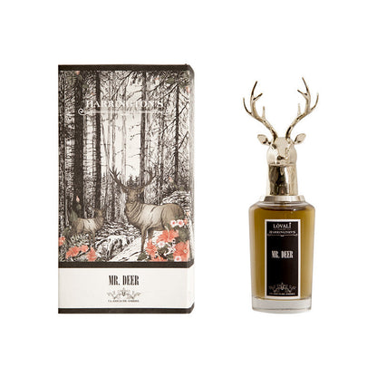 Douyin women's animal head perfume gift box for distribution, fox elk head men's perfume wholesale, the same as the Internet celebrity perfume 