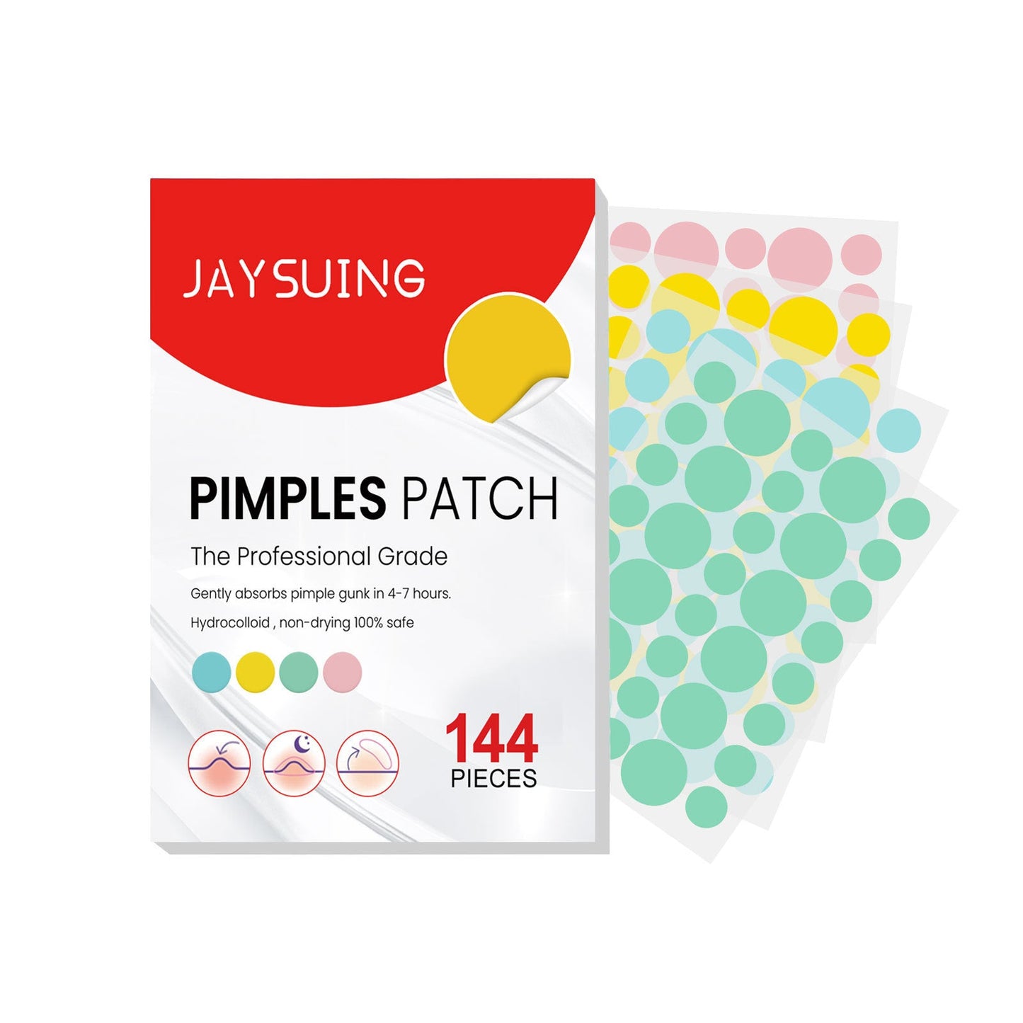 Jaysuing acne patch series repairs and cleanses closed comedones, gently reduces acne and balances the skin 