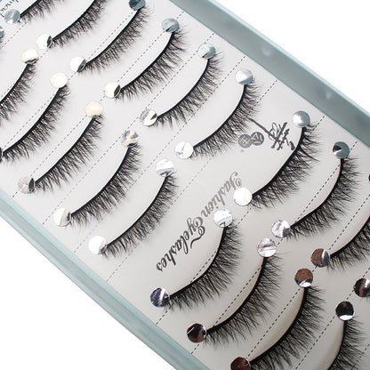 Dancing Princess False Eyelashes Fairy Natural Thick Curled 10 Pairs Mixed Set Grafting