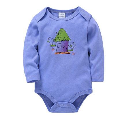 Cross-border infant clothing spring long sleeve 2024 new cartoon romper baby jumpsuit spring clothes cross-border