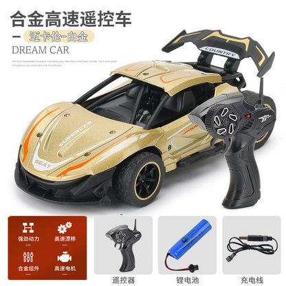 Cross-border children's toy car 2.4G alloy remote control high-speed car 1:24 off-road sports car boy remote control car charging