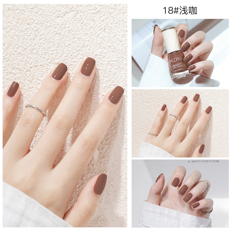 New oily nail polish, non-peelable, no-bake, long-lasting, no odor, natural and quick-drying, cross-border nail polish wholesale