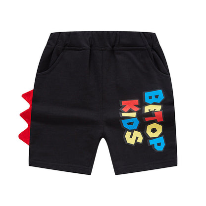 be top children's pants summer boy pants summer baby casual pants children's cartoon letter short pants