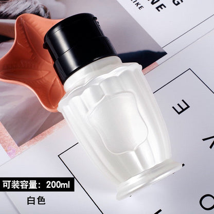 Japanese-style nail art press bottle empty bottle cleaning liquid lotion portable hot stamping high transparent bottle nail shop dedicated