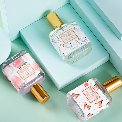 Women's perfume Flower Story Girl Series Fresh and long-lasting light fragrance floral and fruity fragrance Live broadcast hot-selling women's perfume