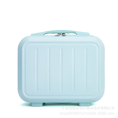 14 inch cosmetic case carry-on luggage cute portable small mini cabin case can hang female storage bag travel case 