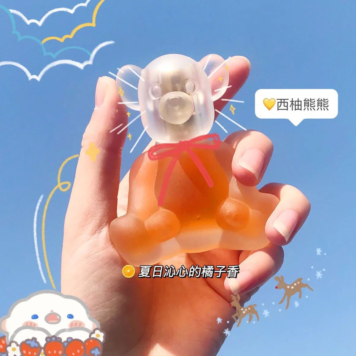 Bibi Bear cute student long-lasting light fragrance perfume gift live broadcast drainage one piece cross-border Southeast Asia Vietnam