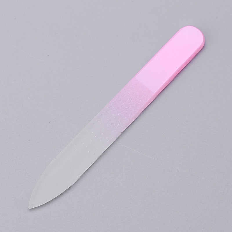 Glass nail file crystal glass nail file manicure polishing strips nail tools nail glass file strips 