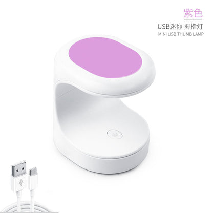 Nail Art Lamp Mini Phototherapy Light Therapy Machine Eggshell Lamp USB Nail Polish Handheld Portable Baking Lamp Wholesale