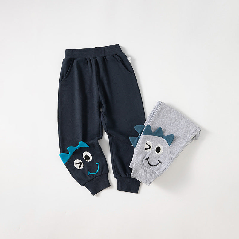 Cross-border children's clothing spring new products 2024 children's pants three-dimensional cartoon trendy children's pants boys' sports pants one piece drop shipping