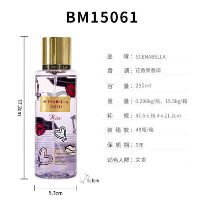 跨境女士身体喷雾香水 女士香水香体喷雾身体香氛body mist250ml