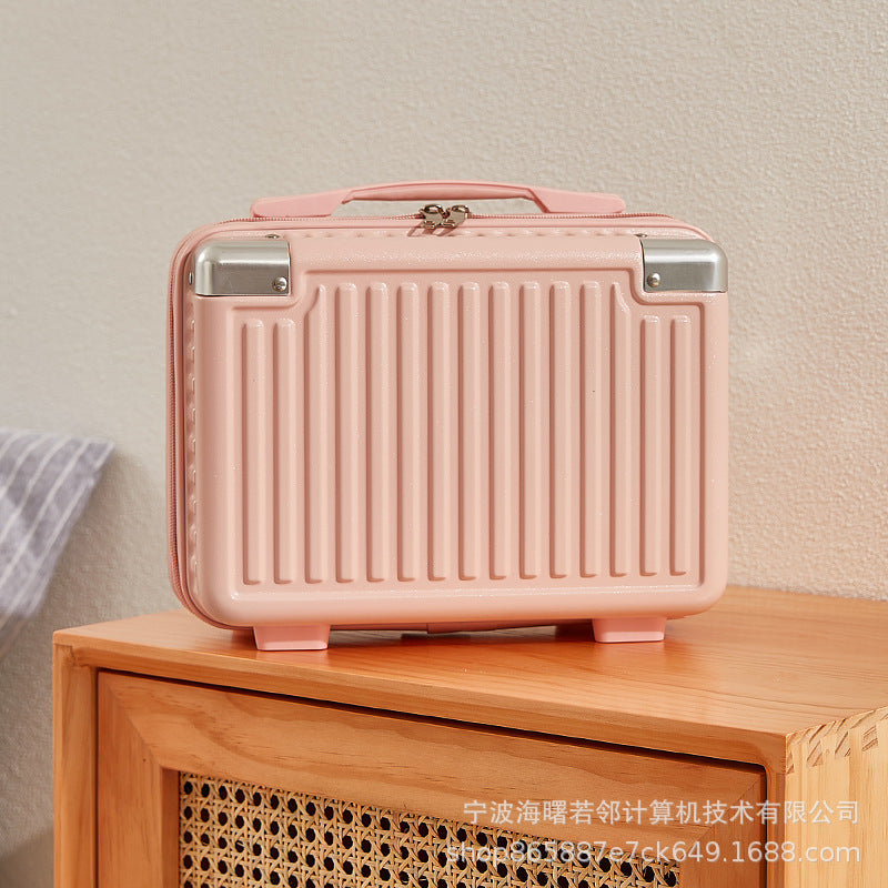 14 inch mini Korean suitcase cute cosmetic case small suitcase women's small lightweight small storage bag 