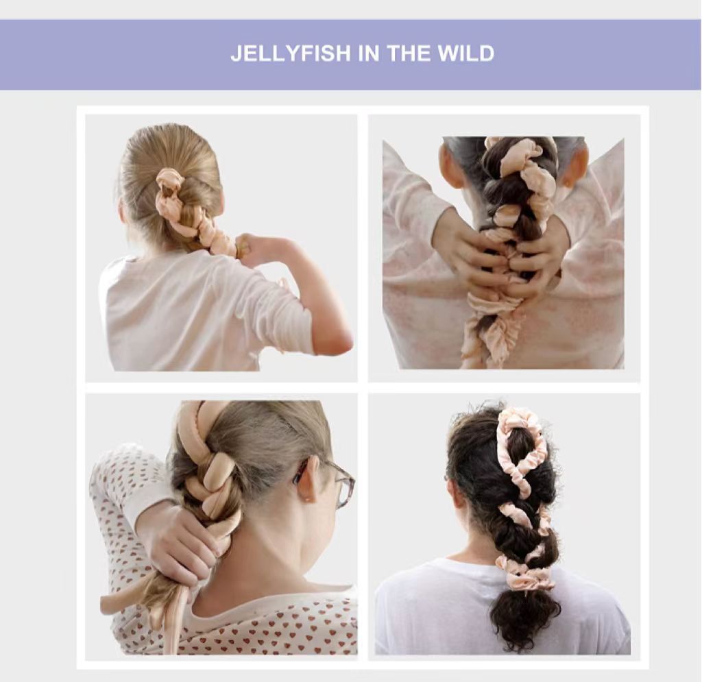 New jellyfish shape Jellyfish heat-free curling iron sleeping braid curling iron hair ring curling artifact