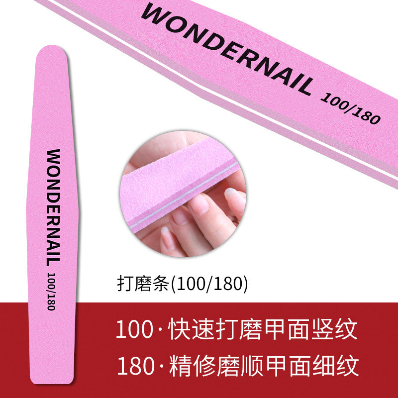 Nail art nail shaping double-sided polished nail diamond sand strip polishing strip nail art tool rubbing strip