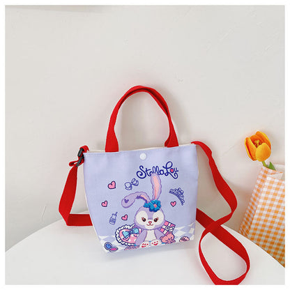 Cartoon Stella Lou children's bag anime cute net red canvas handbag Korean version casual children's messenger bag wholesale