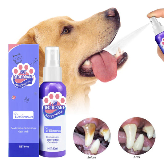 Yegbong dog bad breath spray breath fresh pet deodorant deodorant mouth spray oral cleaner 