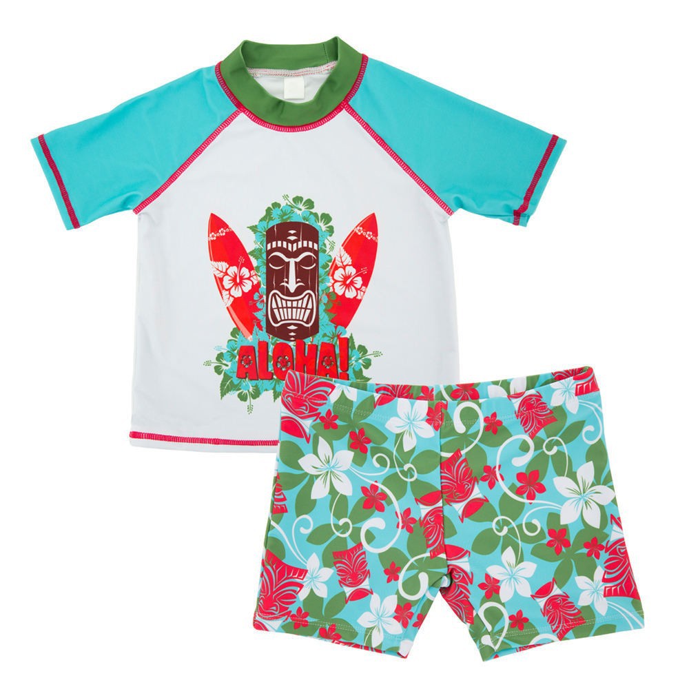 Boys swimsuit cartoon sun protection medium and large baby boy cute hot spring foreign trade children one-piece swimsuit manufacturers wholesale