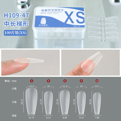 美甲穿戴甲手工专用甲片免刻磨超薄无痕假指甲贴片美甲厂家批发